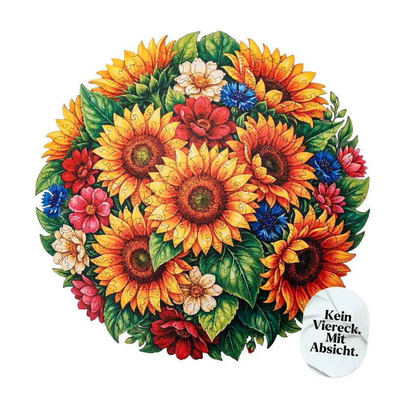 Sonnenblumen im Sommerlicht Mandala
