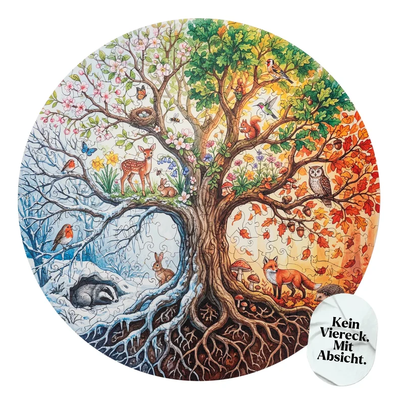 Lebensbaum der vier Jahreszeiten Mandala