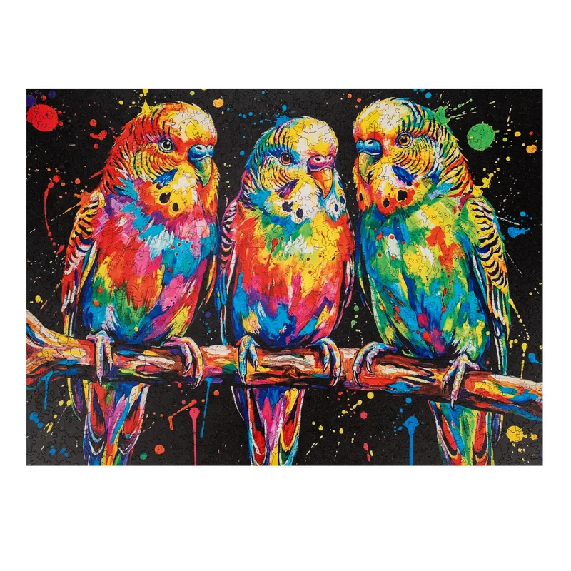 Bunte Wellensittiche