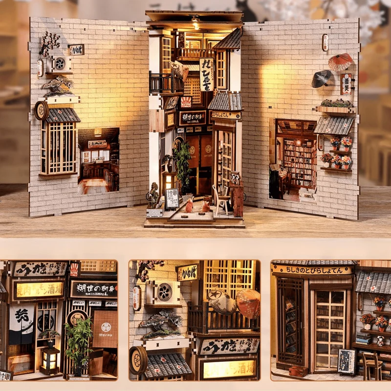 Stille Gasse in Japan — Muttertags-Book-Nook