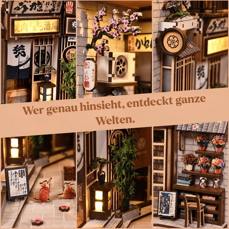 Stille Gasse in Japan — Muttertags-Book-Nook