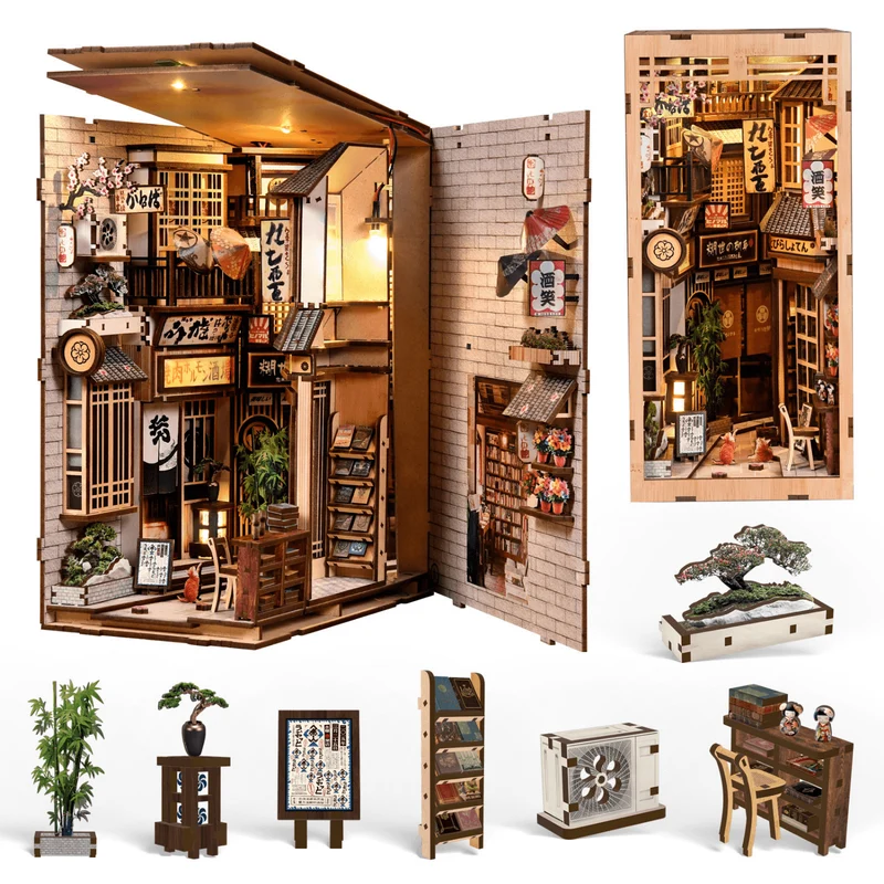 Stille Gasse in Japan — Muttertags-Book-Nook