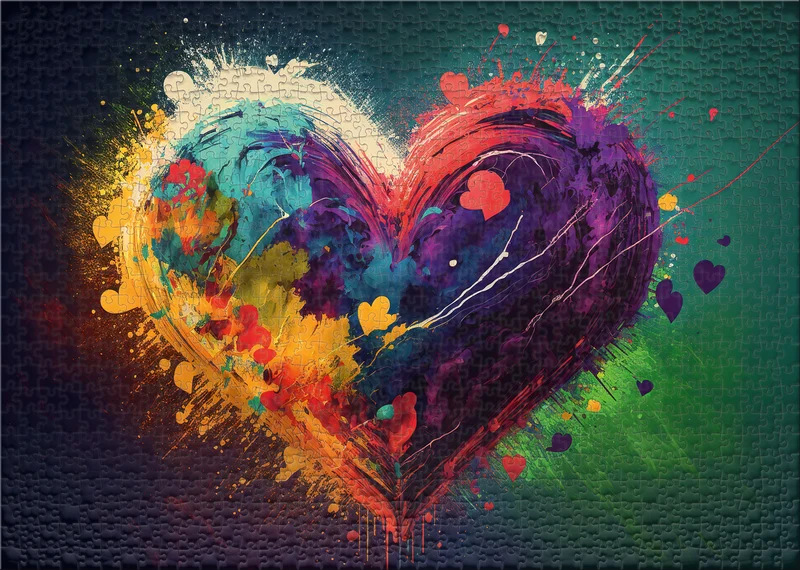 Puzzle 2000 Teile "Colors of Love"