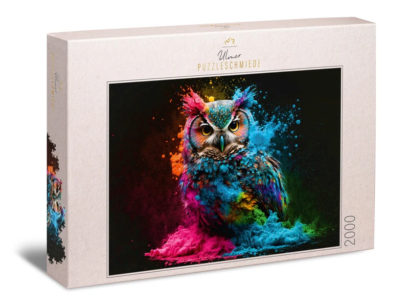 Puzzle 2000 Teile "Bunter Nachtvogel"