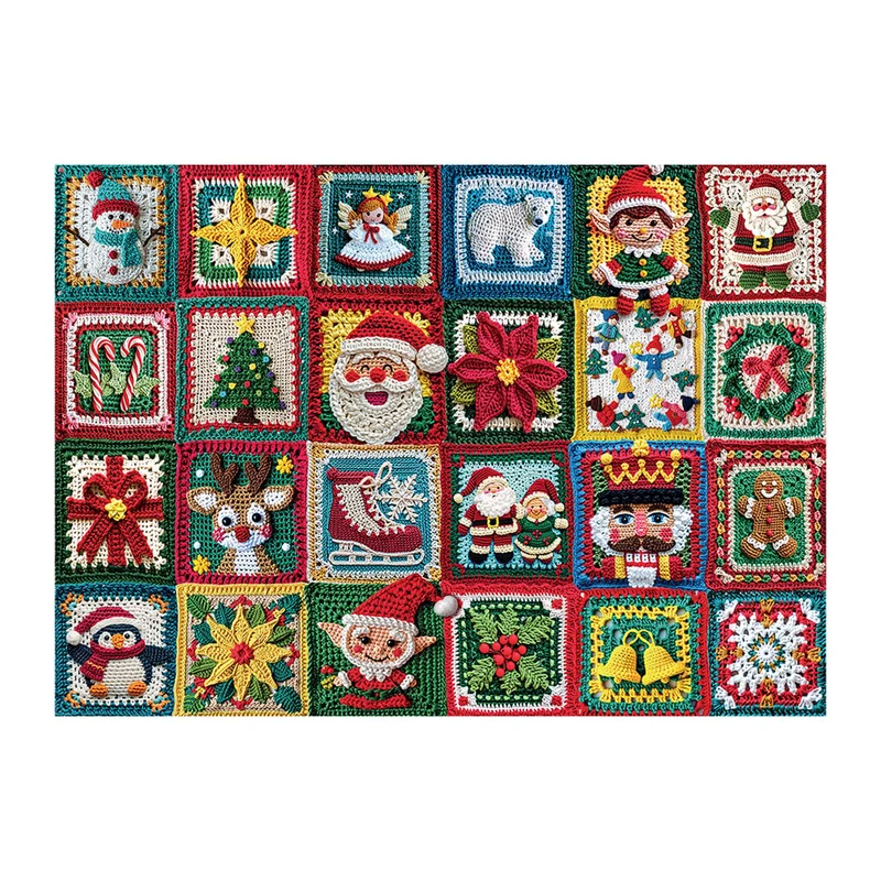 Christmas Crochet 1000 Piece Advent Calendar Jigsaw Puzzle