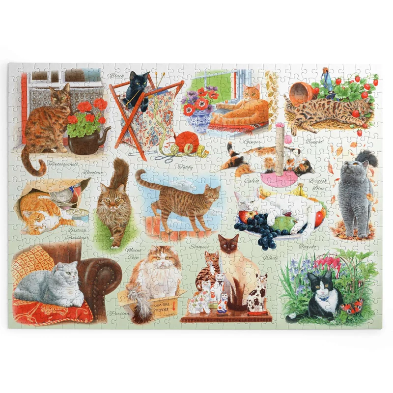 A Clowder of Cats BIG 500 Jigsaw Puzzle