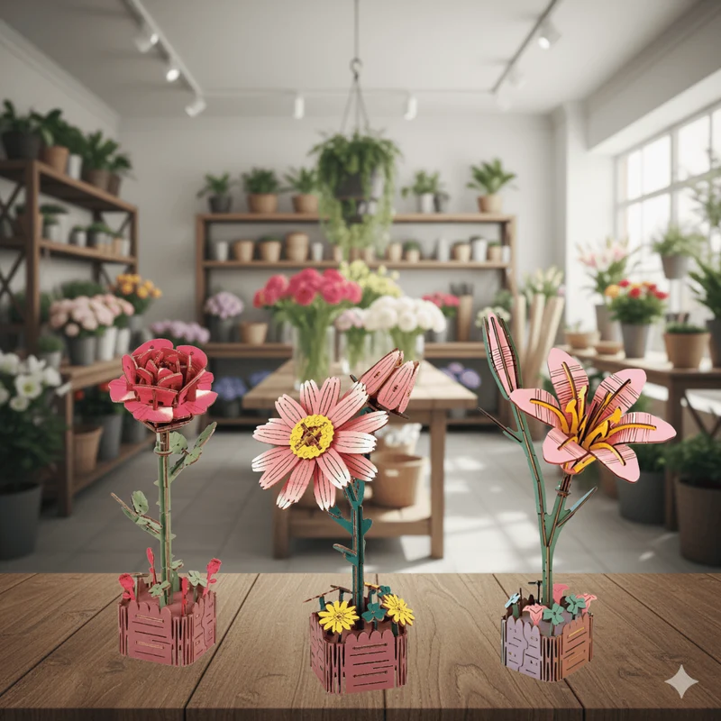 Ewiger Frühling – Blumen-Trio Kollektion