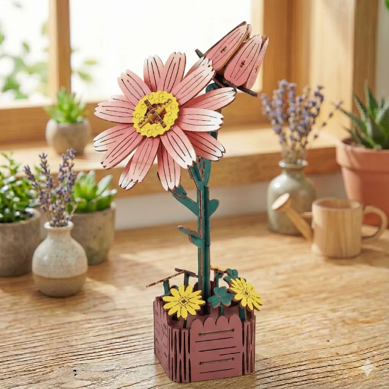 Holzblumen - Zeitlose Blumen aus Holz 🌼