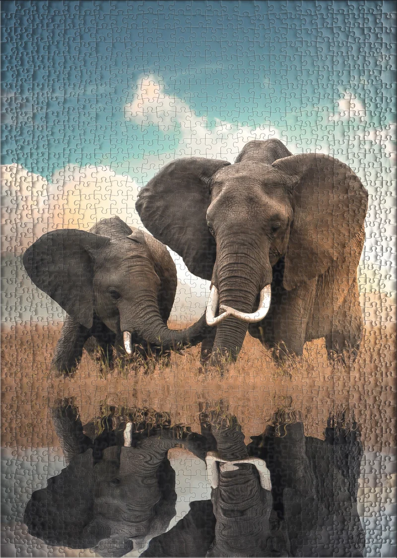 Puzzle 2000 Teile "Father & Son"