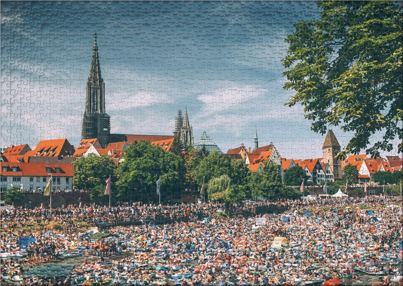Ulm-Puzzle 1000 Teile "Nabada"