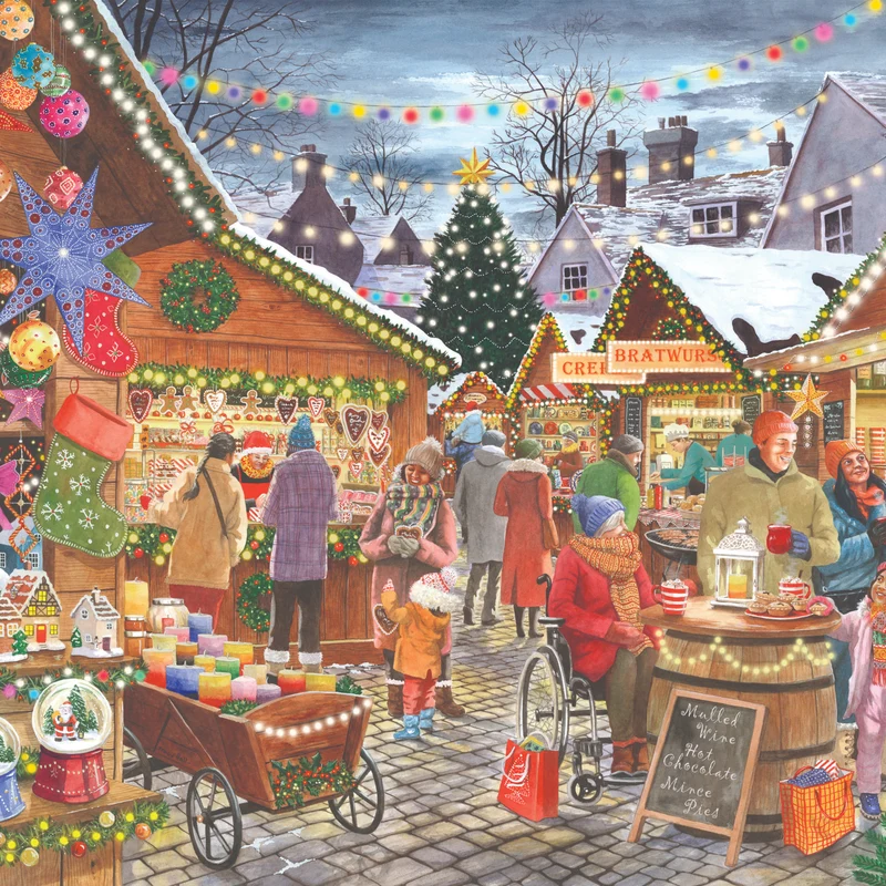 Christmas Market 1000 Piece Jigsaw Puzzle