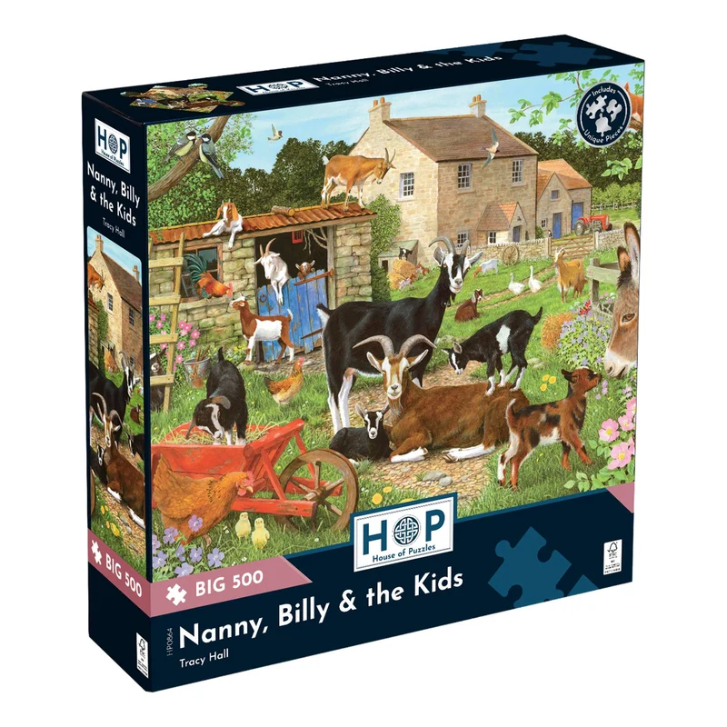 Nanny, Billy & the Kids BIG 500 Jigsaw Puzzle