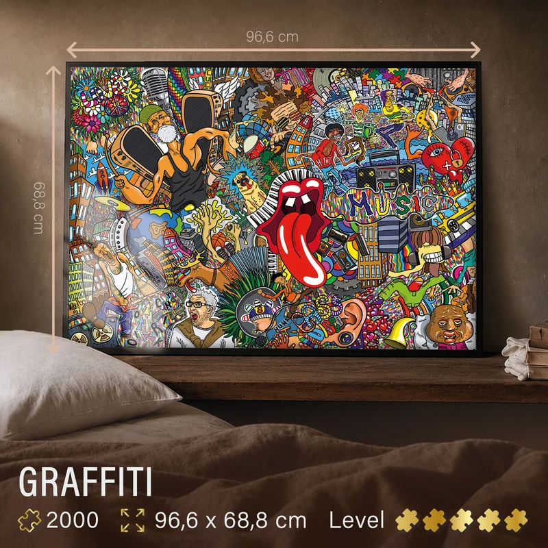 Puzzle 2000 Teile "Graffiti"