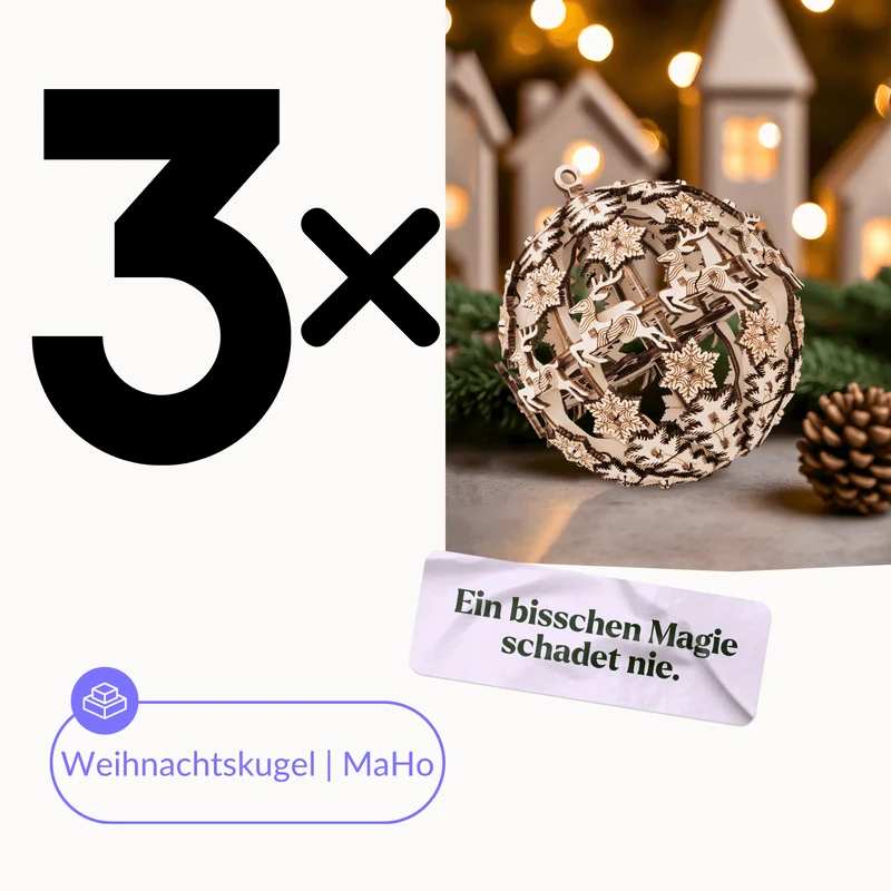 Weihnachtskugel MaHo