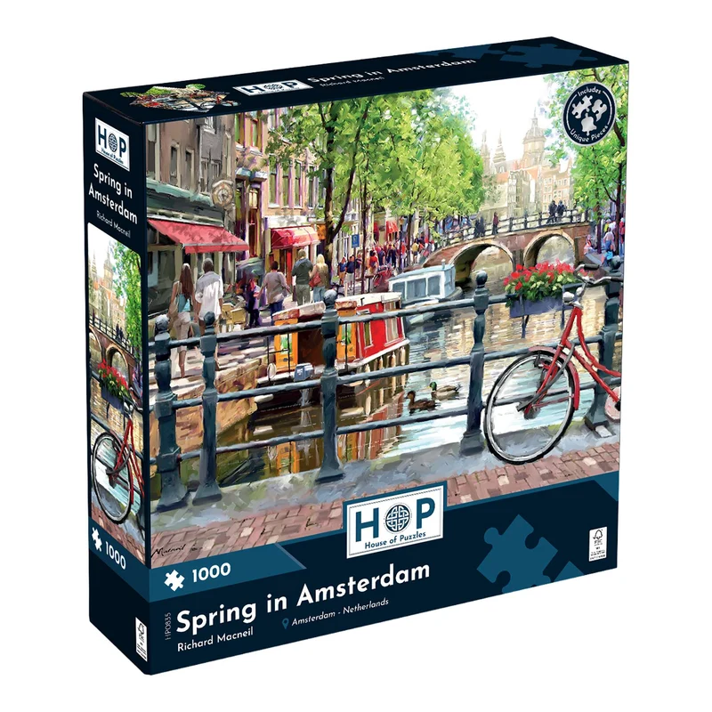 Spring in Amsterdam 1000 Piece Jigsaw Puzzle