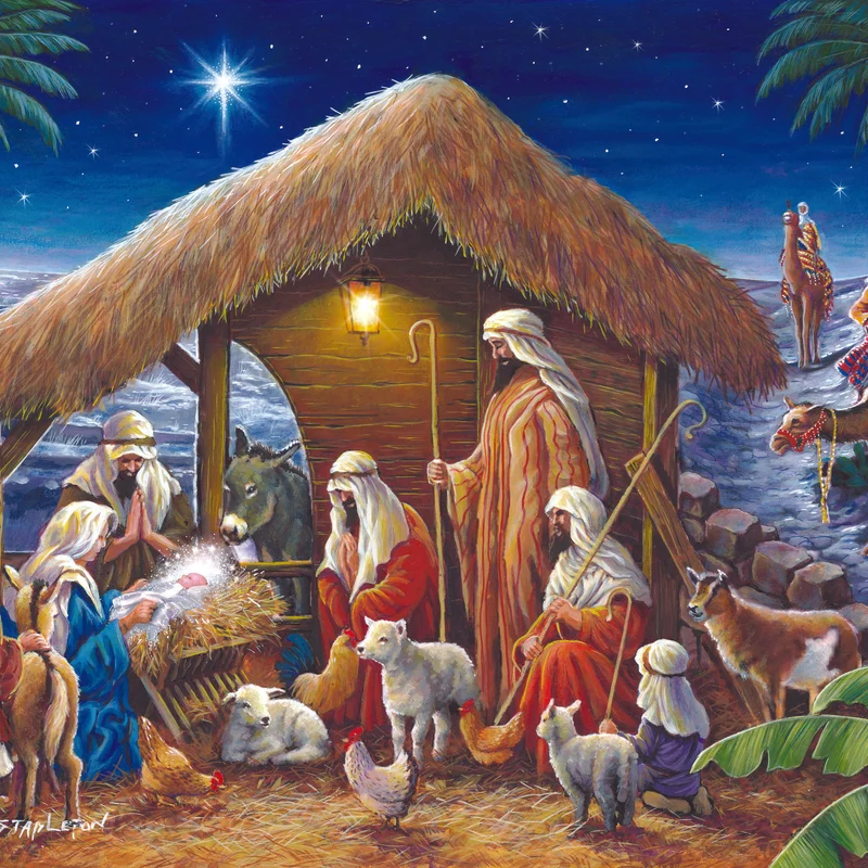 Away in a Manger 1000 Piece Jigsaw Puzzle