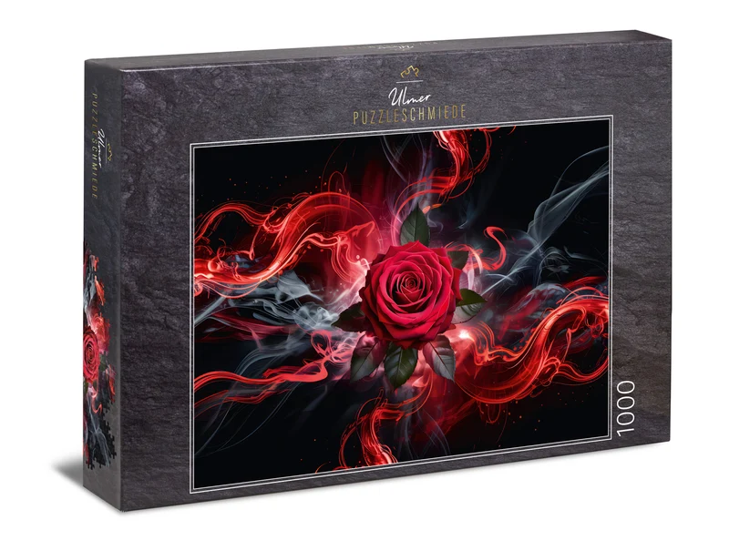 Puzzle 1000 Teile "Rosen-Glut"