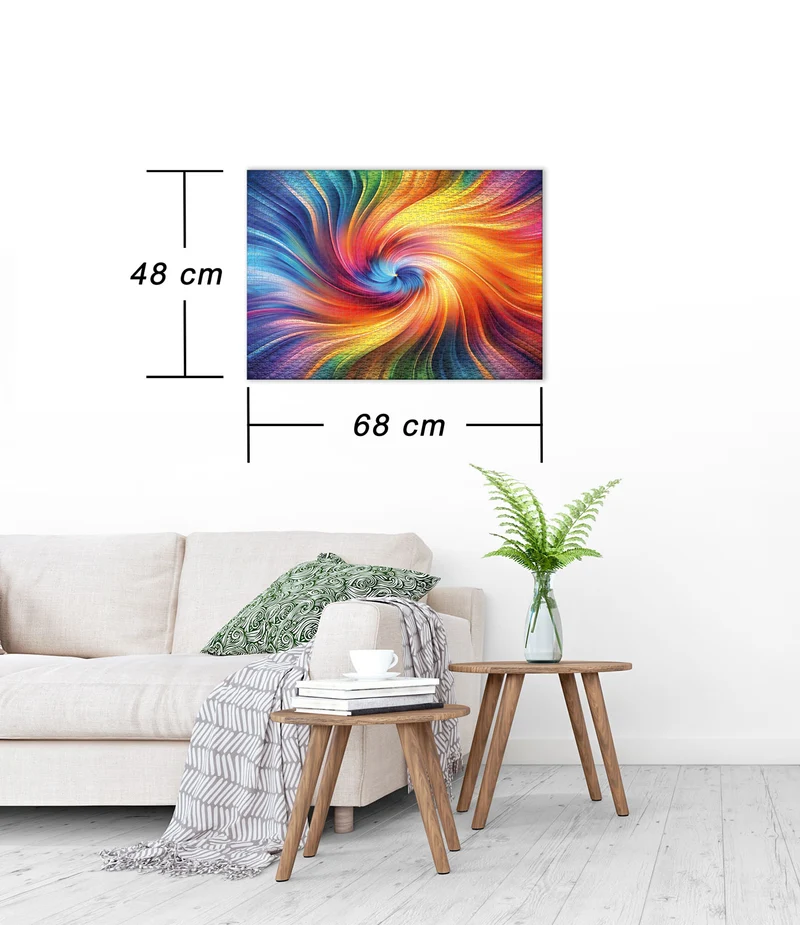 Puzzle 1000 Teile „Farbwirbel“