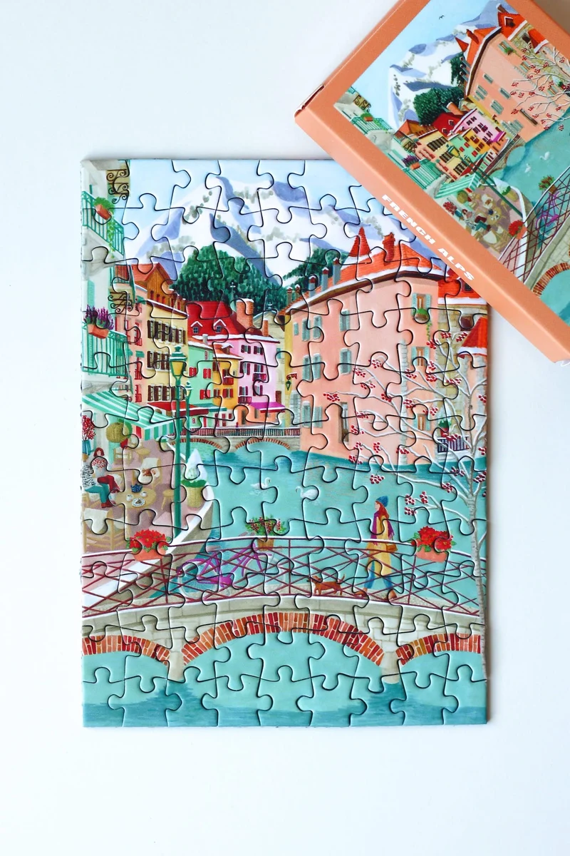 Piecely French Alps Minipuzzle, 99 Teile