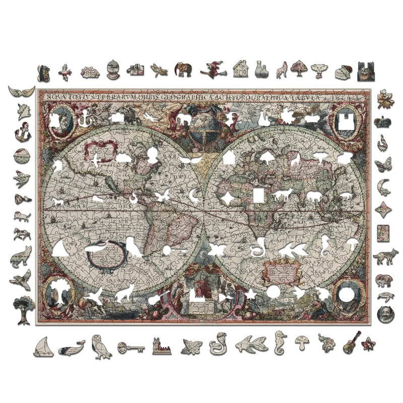 Antike Weltkarte | Henricus Hondius