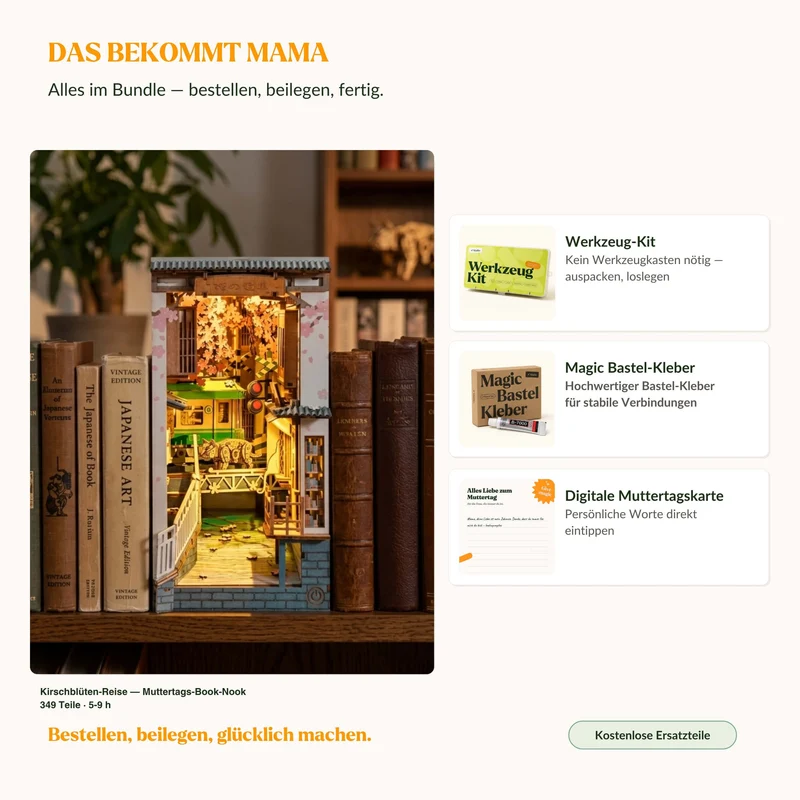 Kirschblüten-Reise — Muttertags-Book-Nook
