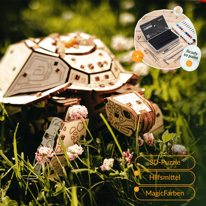 Schildkröten-Reise — Muttertags-Bausatz mit Mechanik