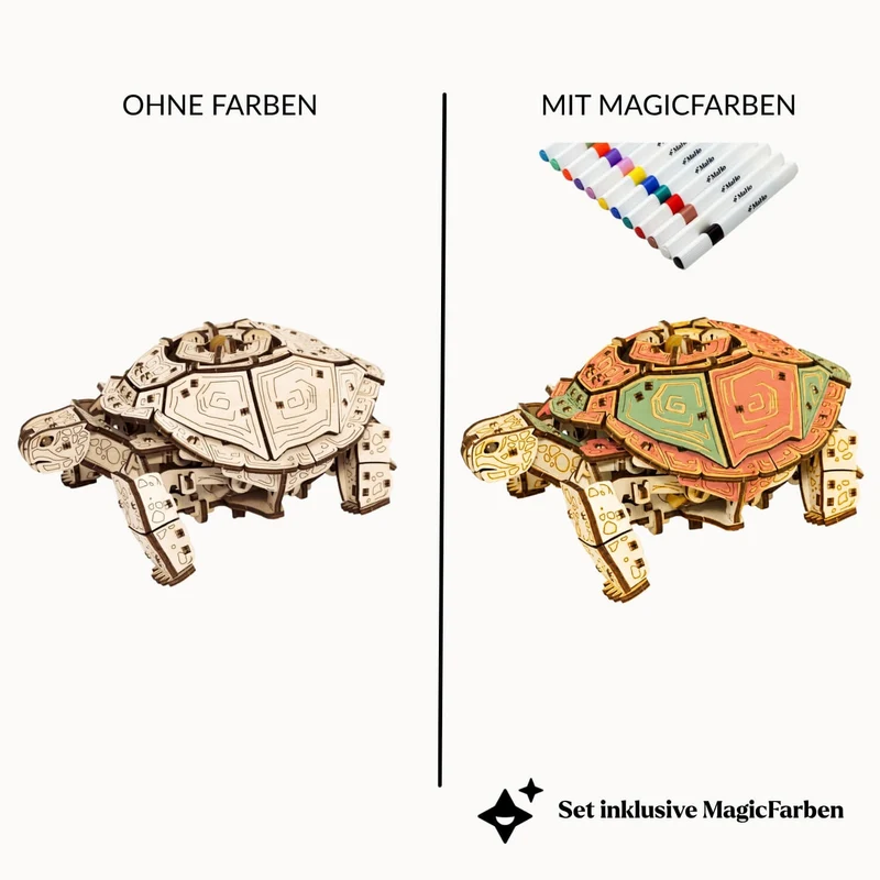 Schildkröten-Reise — Muttertags-Bausatz mit Mechanik
