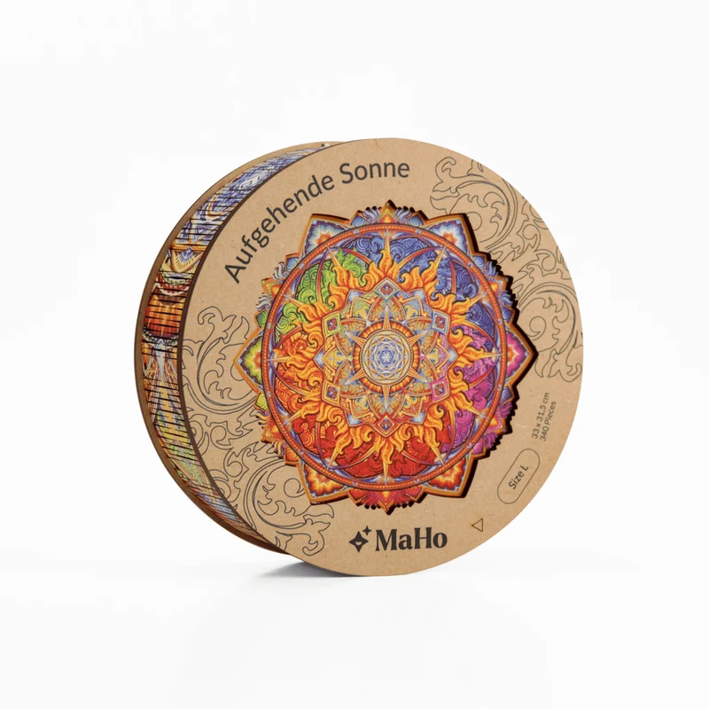 Aufgehende Sonne — Muttertags-Mandala-Puzzle