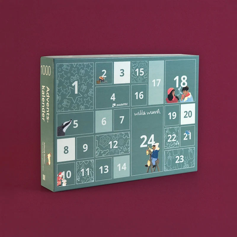 Willa Wunst - Puzzle Adventskalender Waldweihnacht
