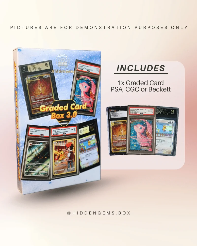 Hidden Gems Pokémon Graded Card Box 3.0