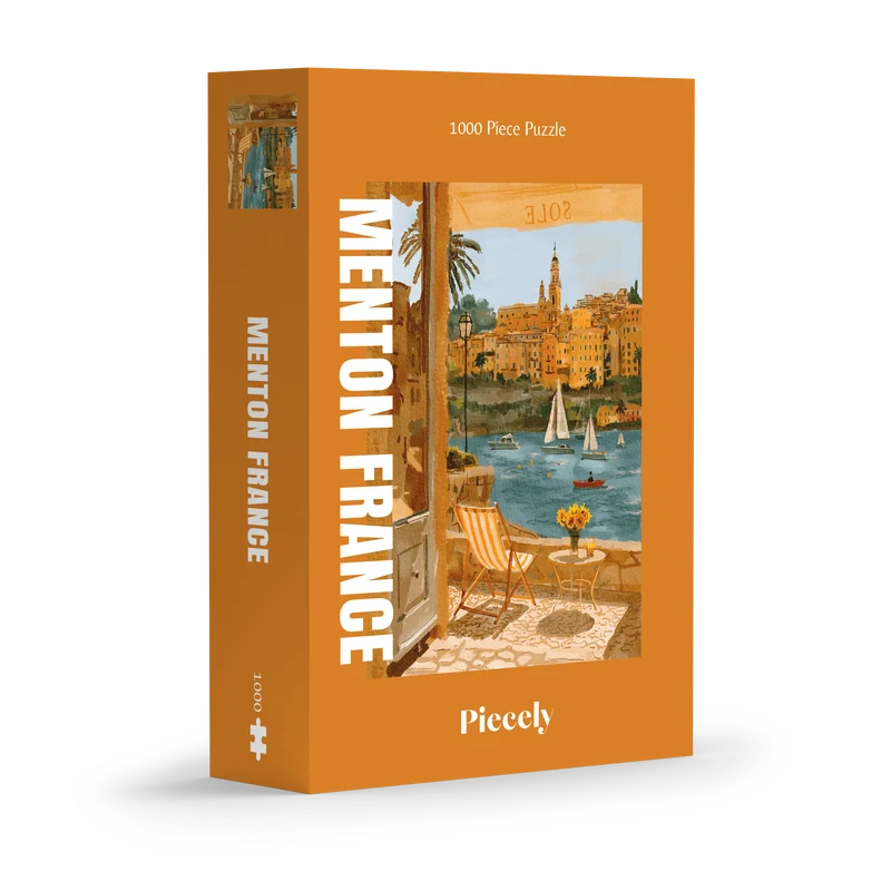 Piecely Menton France Puzzle, 1000 Teile