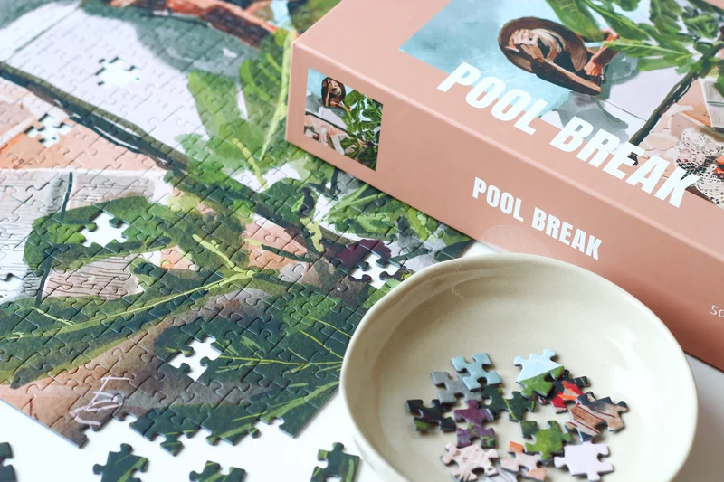 Piecely Pool Break Puzzle, 500 Teile