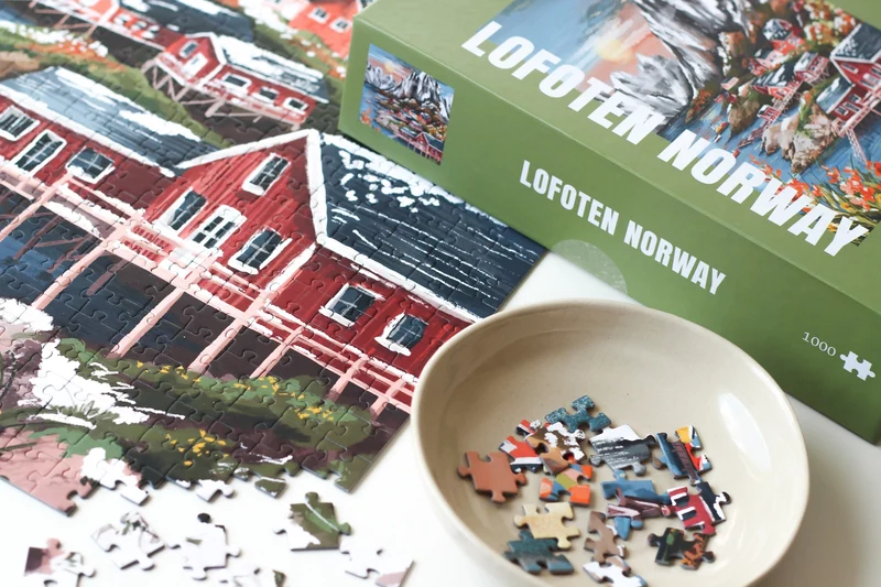 Piecely Lofoten Norway Puzzle, 1000 Teile