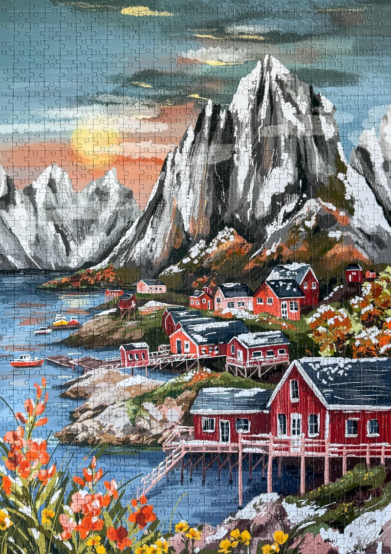 Piecely Lofoten Norway Puzzle, 1000 Teile