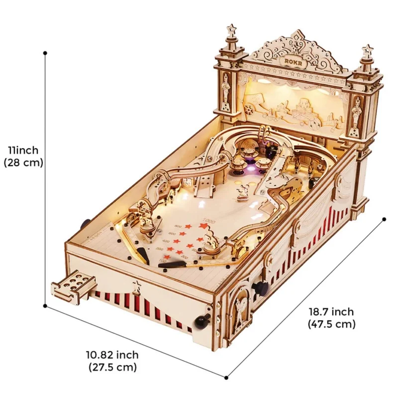 3D Pinball Maschine aus Holz