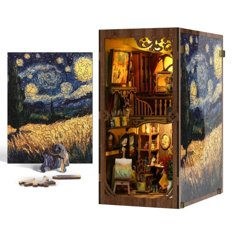 Van Gogh Book-Nook — Muttertags-Kunstwerk mit Licht