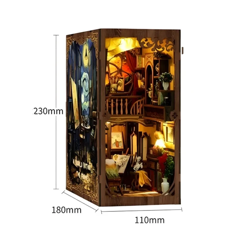 Van Gogh Book-Nook — Muttertags-Kunstwerk mit Licht