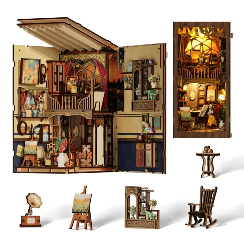 Van Gogh Book-Nook — Muttertags-Kunstwerk mit Licht