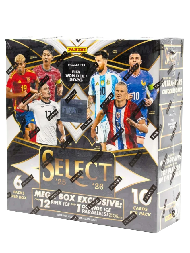 2025/26 Panini Select Road to FIFA World Cup Fußball Mega Box