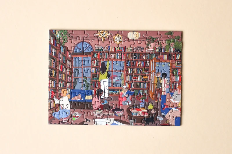 Piecely Book Nook Minipuzzle, 99 Teile