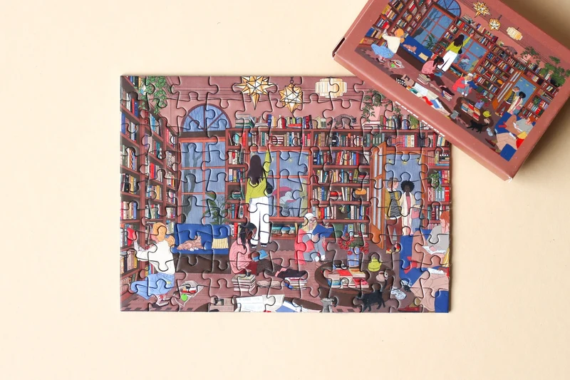 Piecely Book Nook Minipuzzle, 99 Teile