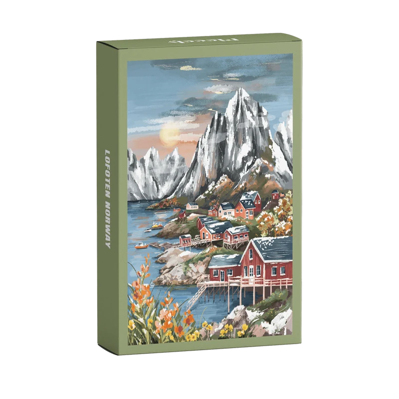 Piecely Lofoten Norway Minipuzzle, 99 Teile