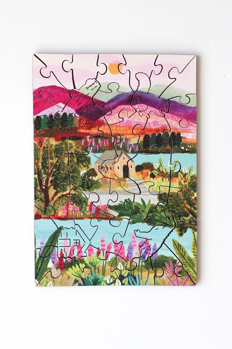 Piecely x Wentworth Lake Tekapo Holzpuzzle, 40 Teile