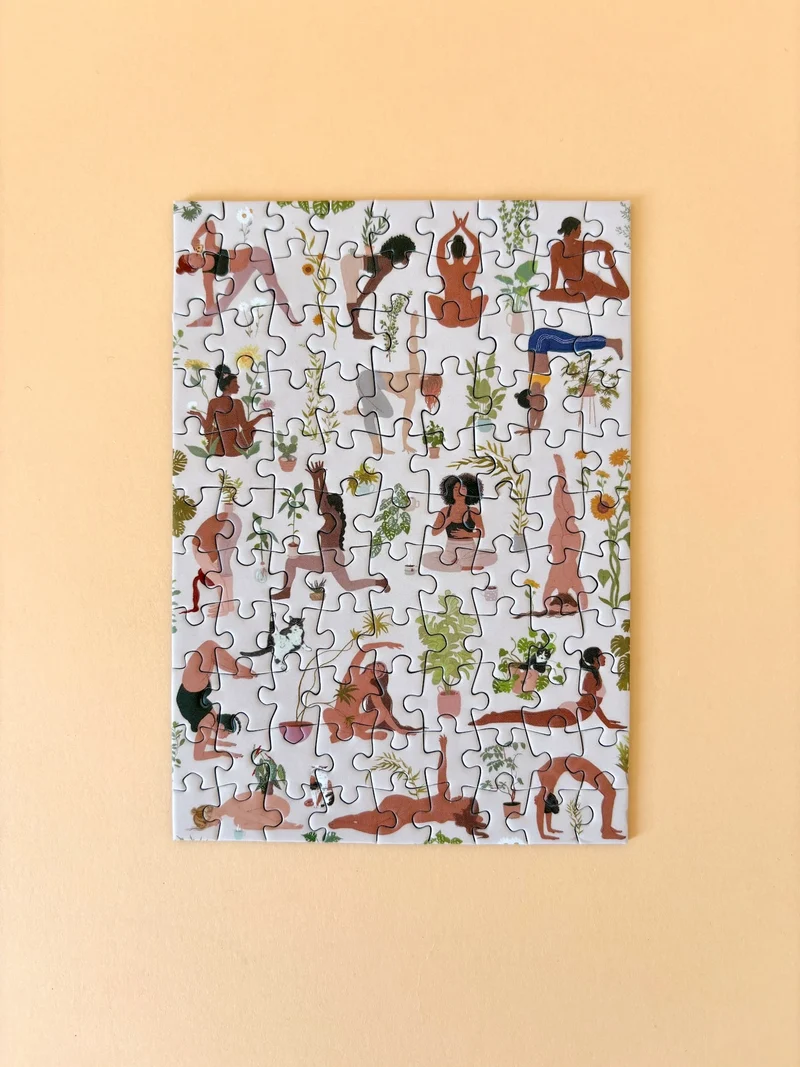 Piecely Plant Yoga Minipuzzle, 99 Teile