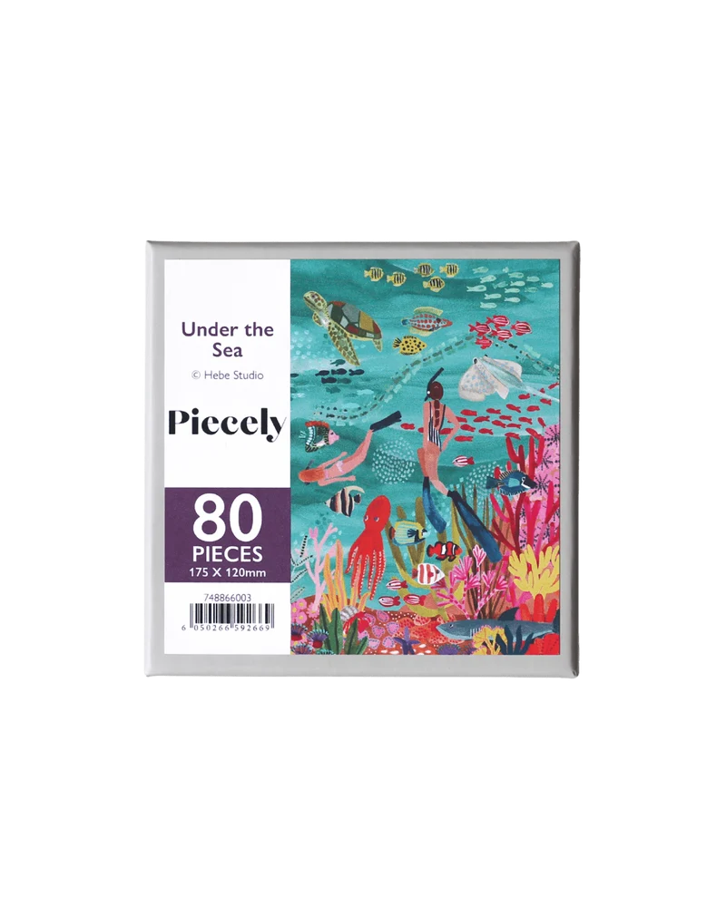 Piecely x Wentworth Under The Sea Holzpuzzle, 80 Teile