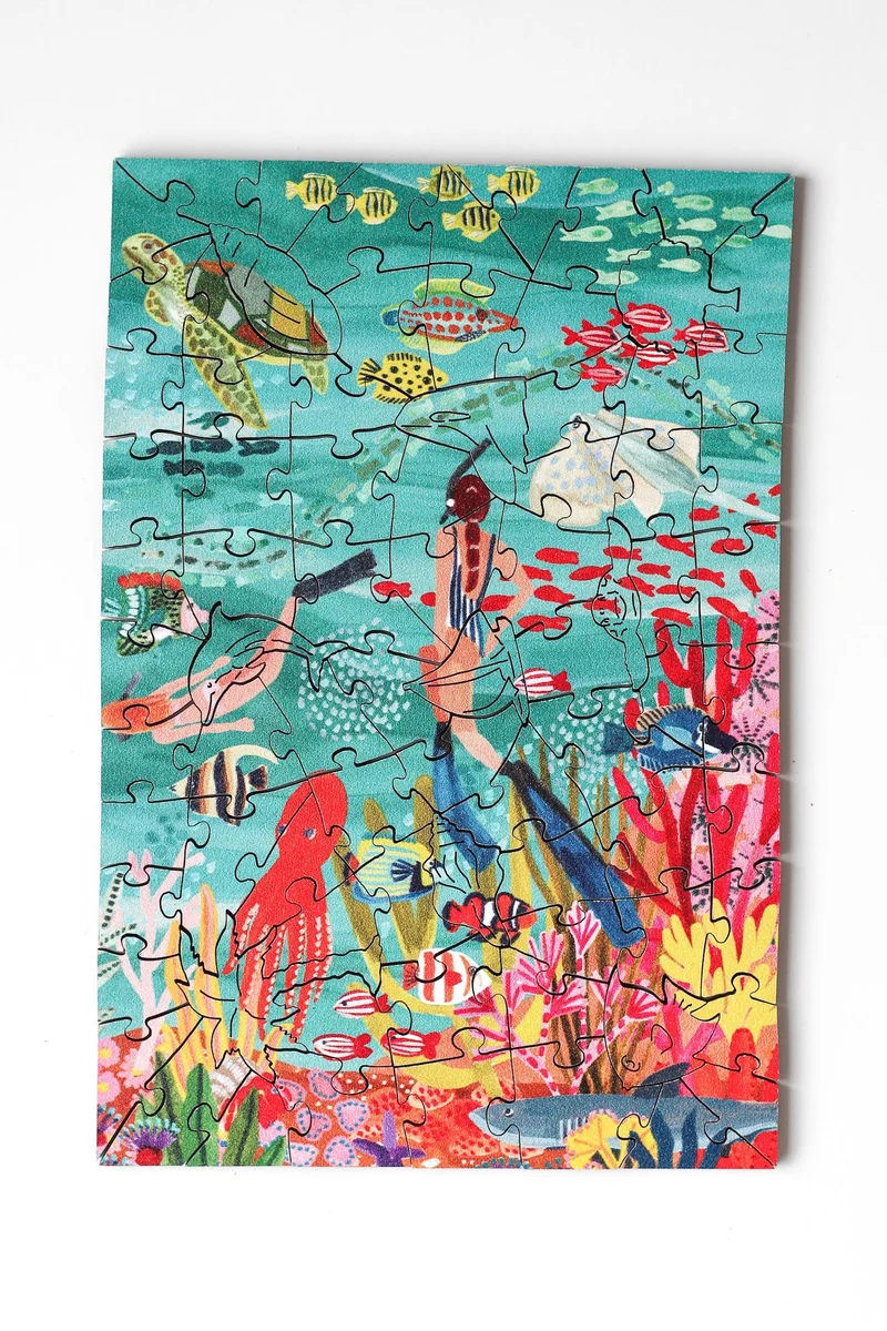 Piecely x Wentworth Under The Sea Holzpuzzle, 80 Teile