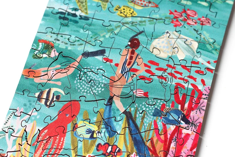 Piecely x Wentworth Under The Sea Holzpuzzle, 80 Teile