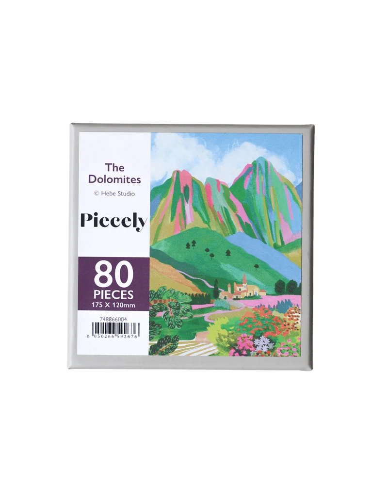 Piecely x Wentworth The Dolomites Holzpuzzle, 80 Teile