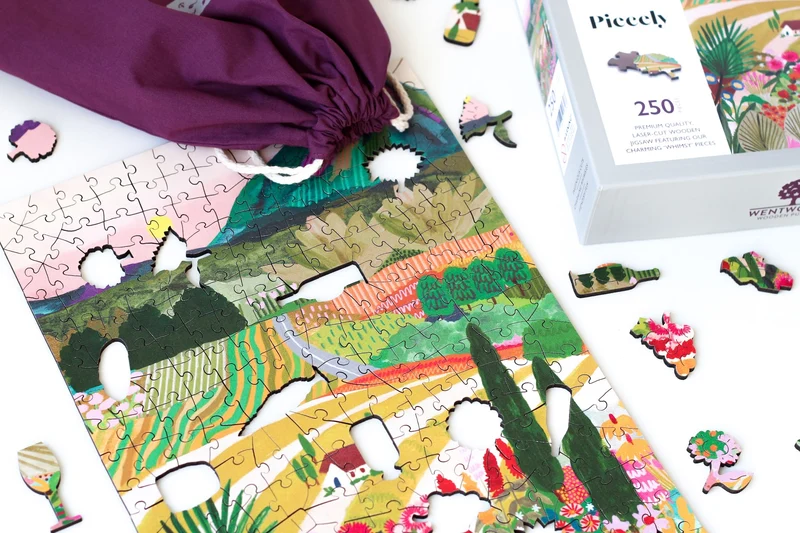 Piecely x Wentworth Summer in Puglia Holzpuzzle, 250 Teile