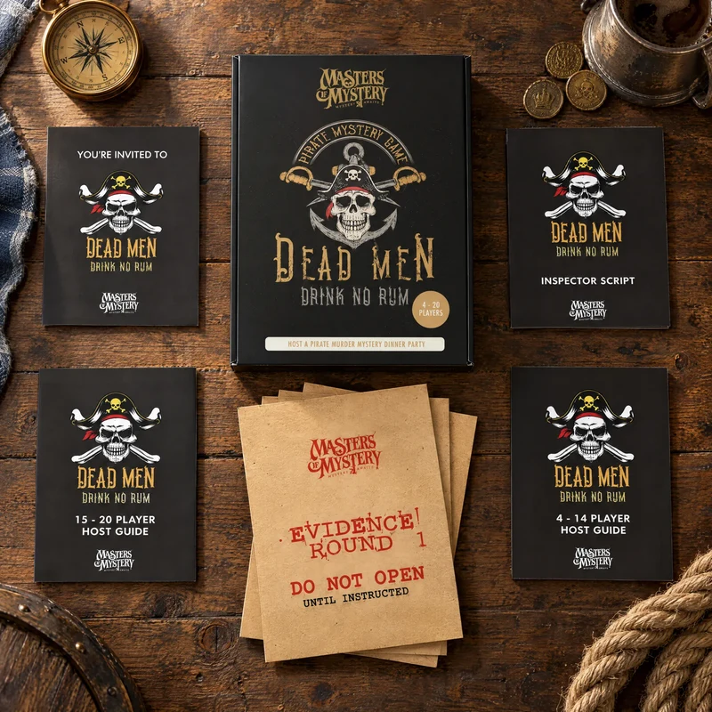 Pirate Murder Mystery Host Your Own Game Kit